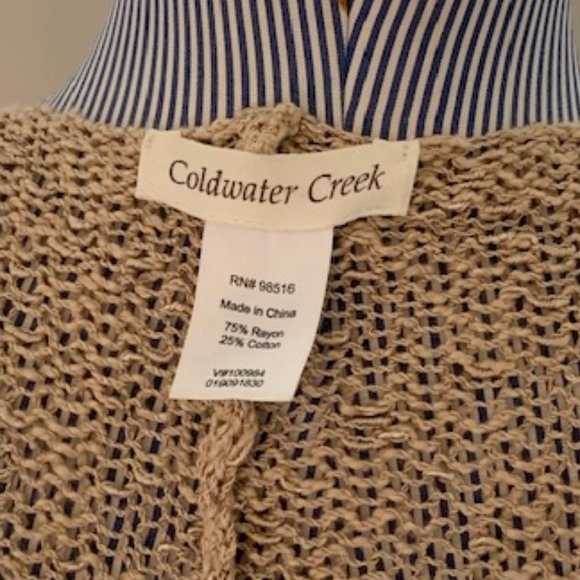 Coldwater Creek Wrap - Tan - Picture 4 of 4